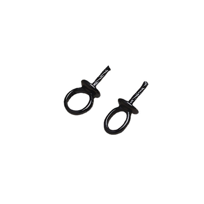 S925 Sterling Silver Simple Circle Pearl Pendant Setting for Jewelry Making