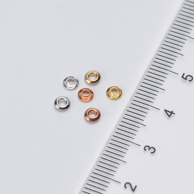 18K Solid Gold Grommet Cap for 4–8mm Floating Pearls, 1.8mm Hole