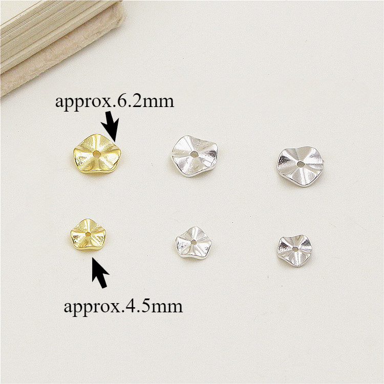 10pcs Wave Spacer Disc Beads for Jewelry Making