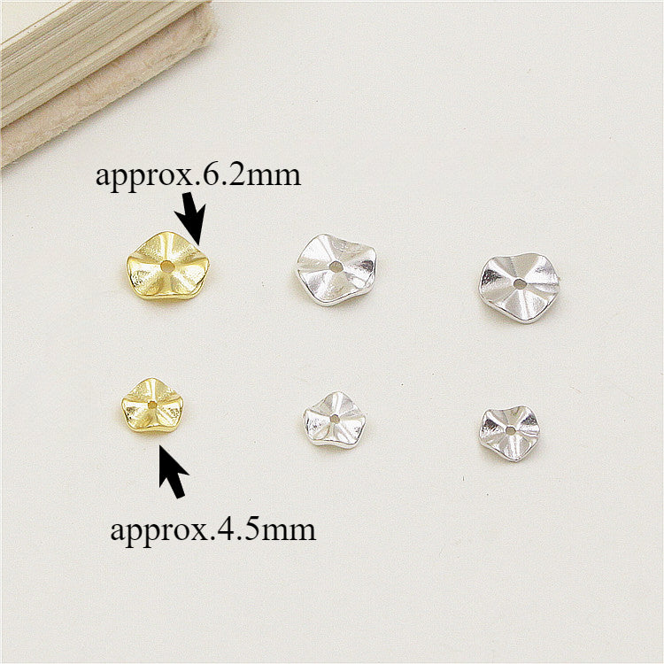 10pcs Wave Spacer Disc Beads for Jewelry Making