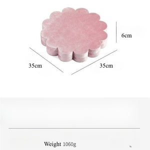 Pink Ring Display Tray, Scalloped Jewelry Organizer, Velvet Ring Holder, Cute Jewelry Display, Gift for Her