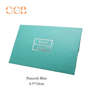 200 pcs 6.5x10cm pearl paper silver polishing cloth for jewelry cleaning