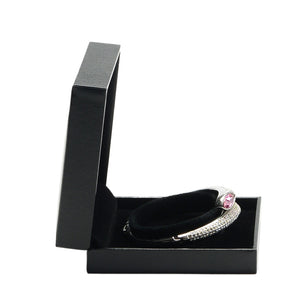 Luxury flip lid jewelry packaging box faux leather paper ring box pendant box bracelet box necklace box long chain box wholesale