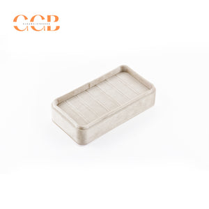 Velvet ring jewelry box tray, jewelry storage and display organizer, velvet ring holder case, wholesale jewelry packaging and display