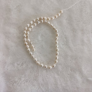 Pear shape droplet baroque pearl strand, pearl for jewelry diy