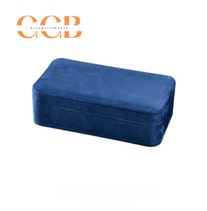Velvet Multi-Compartment Jewelry Box, Organizer for Rings, Earrings & Necklaces, Vanity & Travel Storage