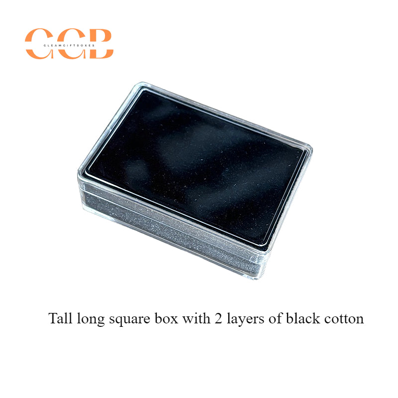 20pcs Plastic Transparent Jewelry Display Box