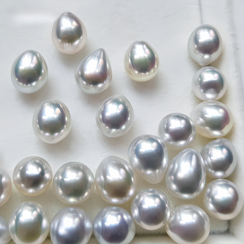 5A 8–13mm Australian White South Sea Pearl Drop Loose Bead
