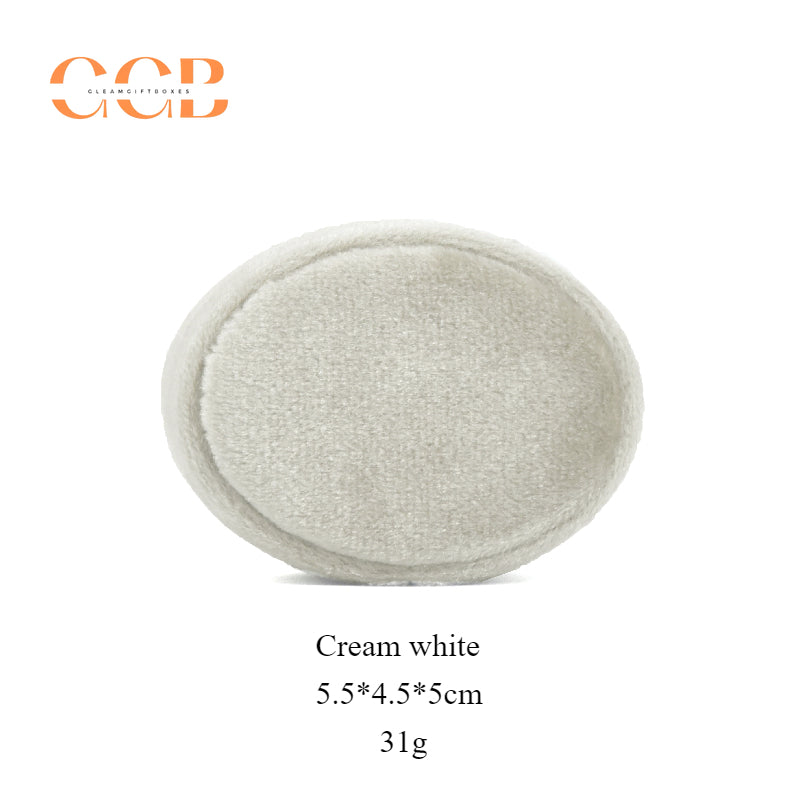 Oval velvet ring box soft velvet jewelry ring box