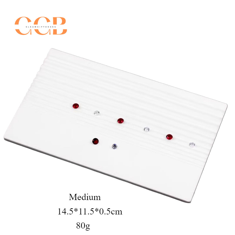 Loose gemstone and diamond grading tray with V groove slots