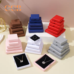 10pcs Ultra-Thin Wholesale Jewelry Gift Boxes, Multi-Color Packaging for Necklace, Earrings, Ring and Bracelet