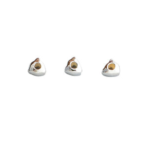 10pcs S925 Silver Small Triangle Spacer Beads