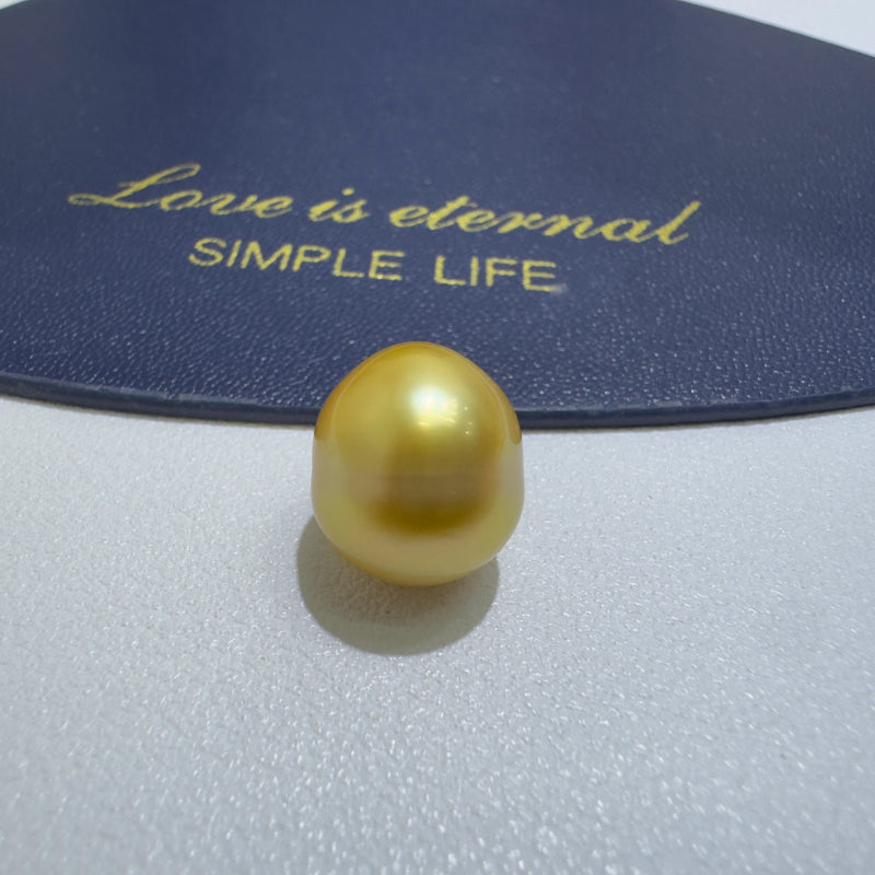 3A Baroque South Sea Gold Pearl 9–14mm Loose Single Bead