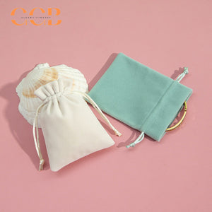 20pcs velvet jewelry pouch set, soft drawstring bags for rings earrings bracelets necklaces, luxury velvet jewelry packaging bags