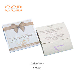 5x5cm small silver polishing cloth for jewelry cleaning