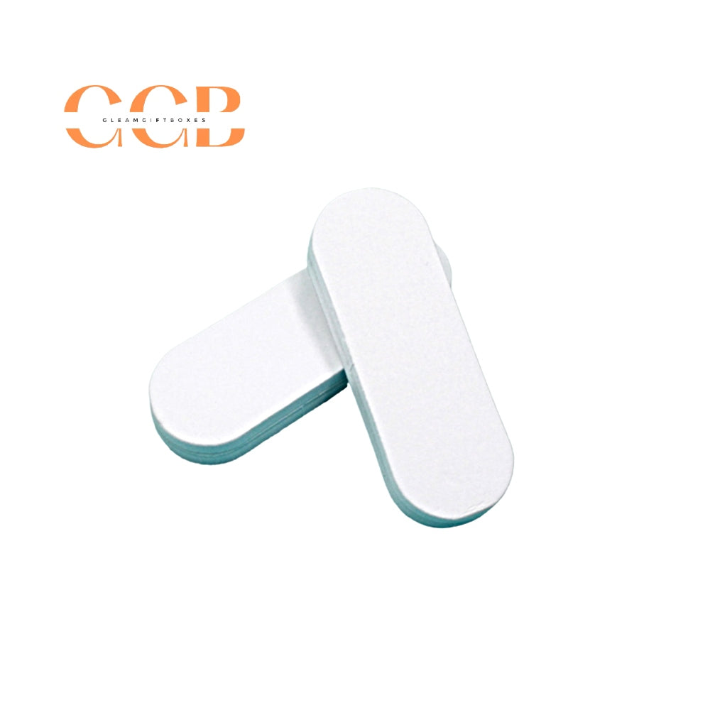 100 pcs 2x5.5cm double sided silver polishing stick mini size jewelry buffing tool, logo printable polishing bar for gold silver jewelry care bulk