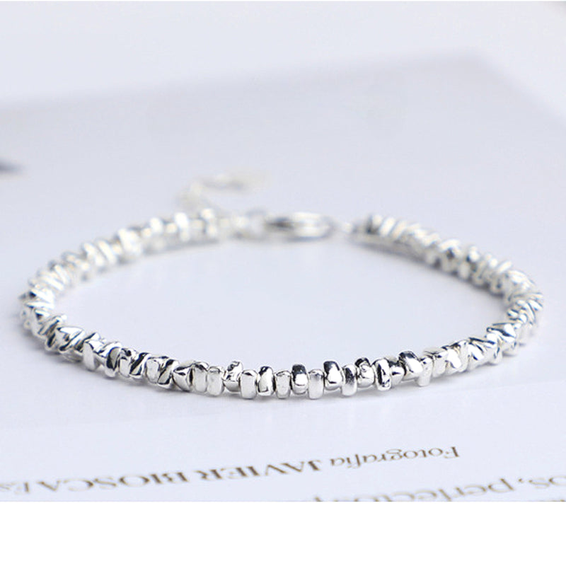 10pcs S925 Silver Triangle Spacer Beads