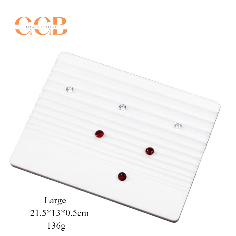 Loose gemstone and diamond grading tray with V groove slots