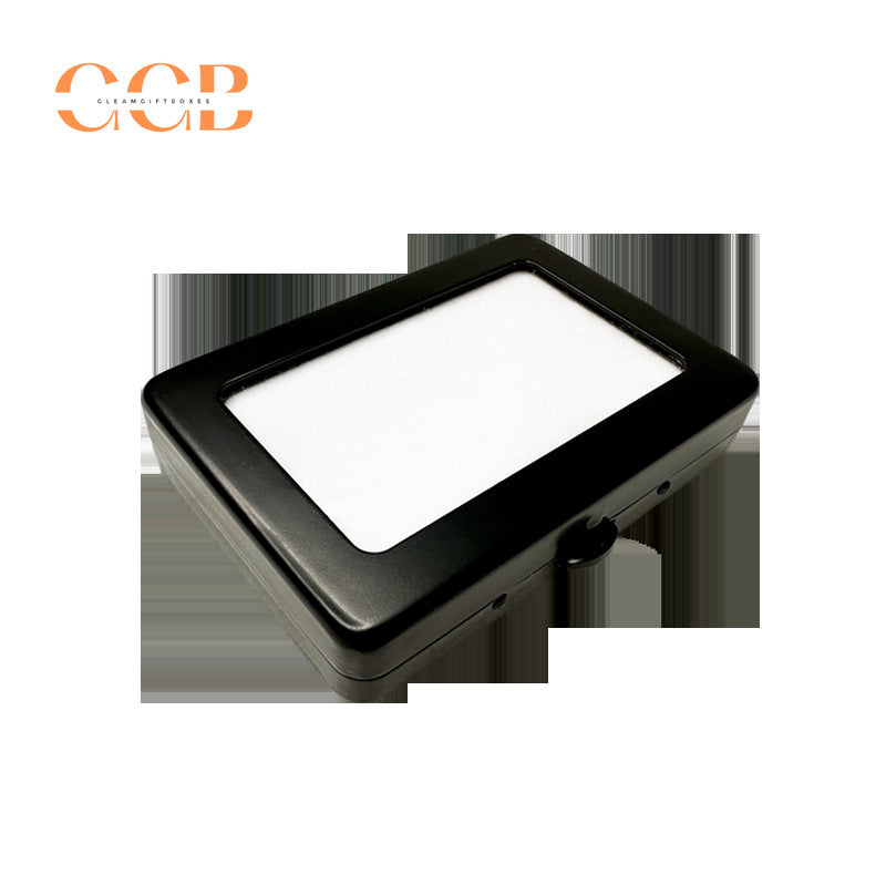 5pcs Loose Stone Display Box Glass Top