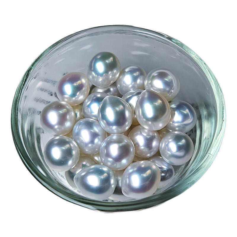 5A 8-13mm Australian White South Sea Pearl, Drop Shape High Luster Silky Surface Single Pearl for Earrings or Pendants, Pearl Wholesale