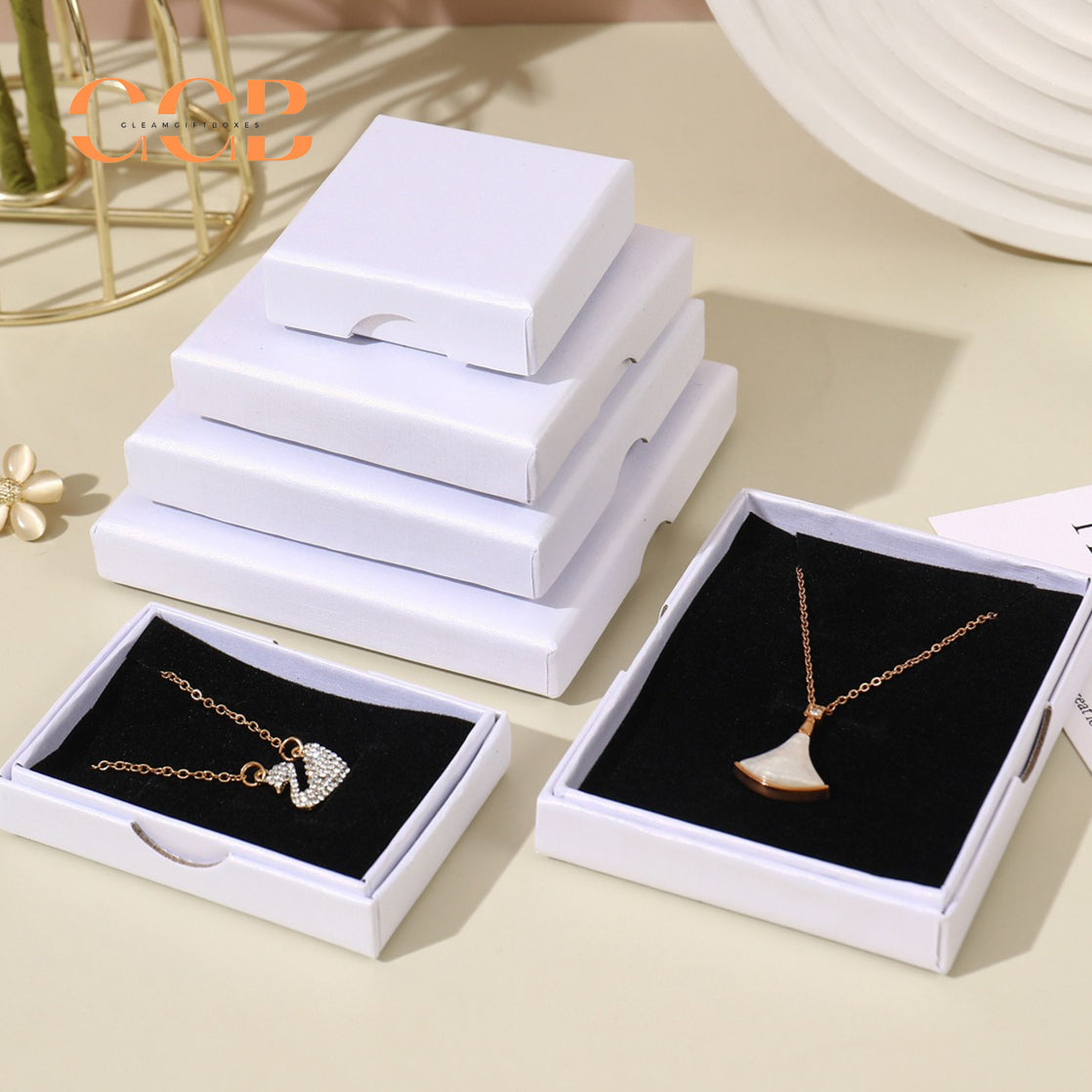 10pcs Ultra-Thin Wholesale Jewelry Gift Boxes, Multi-Color Packaging for Necklace, Earrings, Ring and Bracelet