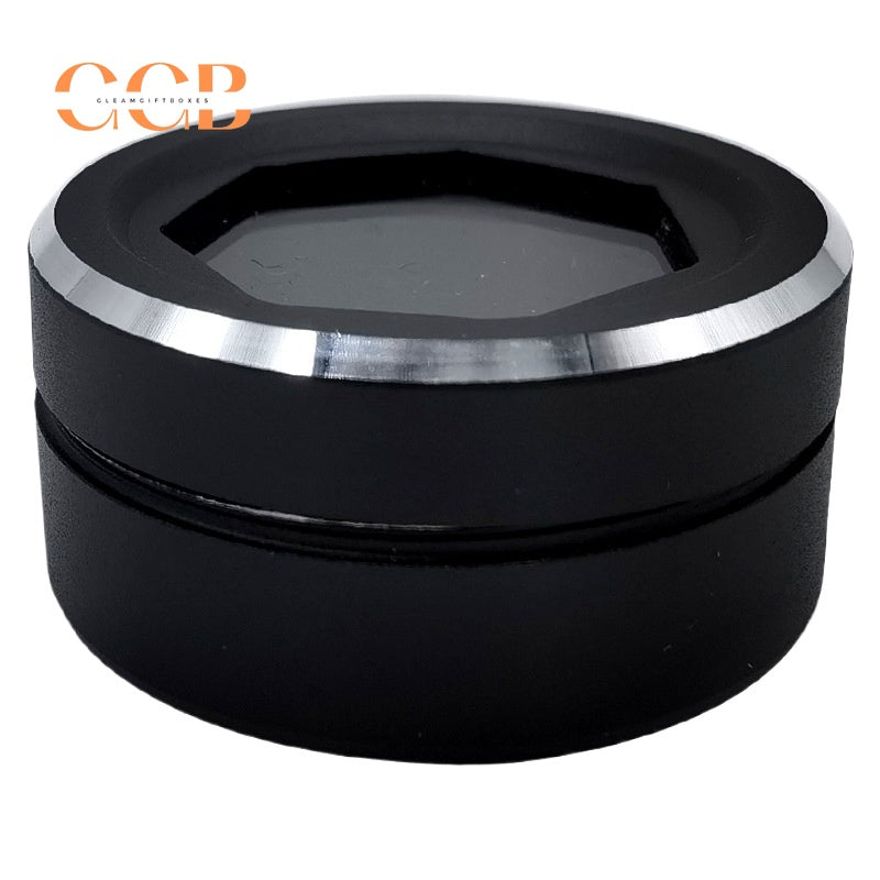 5pcs Clear glass round loose stone display box