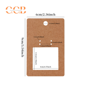 50pcs 6x9cm hollow design earring display cards with hanging hole double stud dangle set jewelry packaging card for retail and wholesale