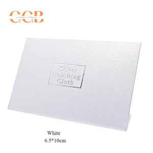 200 pcs 6.5x10cm pearl paper silver polishing cloth for jewelry cleaning