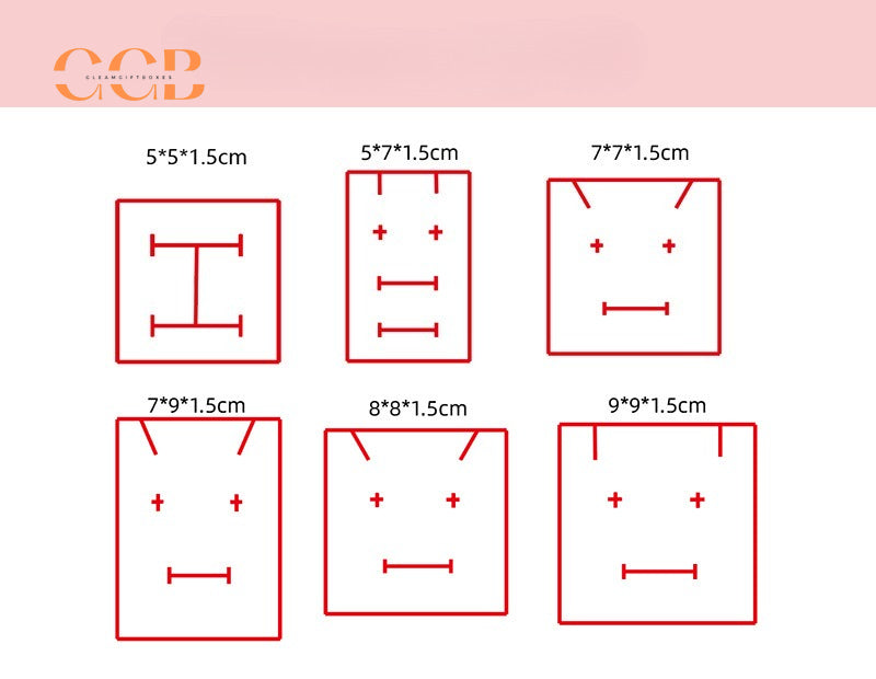 10pcs Ultra-Thin Wholesale Jewelry Gift Boxes, Multi-Color Packaging for Necklace, Earrings, Ring and Bracelet