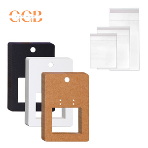 50pcs 6x9cm hollow design earring display cards with hanging hole double stud dangle set jewelry packaging card for retail and wholesale