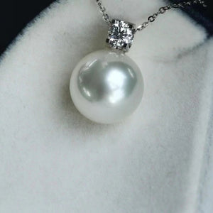 5A 8-14mm Australian South Sea White Pearl, Natural Round Undrilled Loose Pearl for Custom Ring Pendant Earrings, High Luster No Blemish