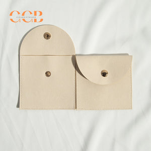 20pcs 9 color jewelry pouch set, 8x8cm suede snap button pouch for rings earrings necklaces, multi color jewelry packaging bags