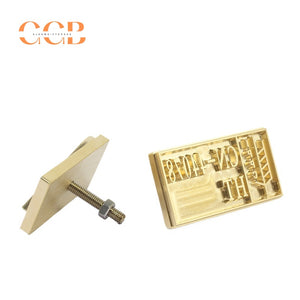 Custom copper logo hot stamping mold for embossing