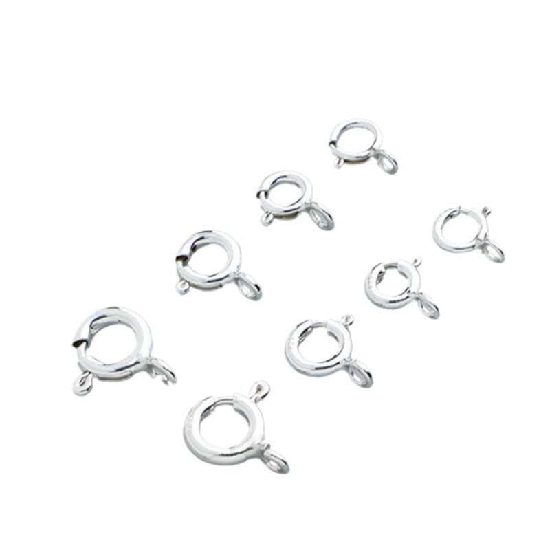 S925 Sterling Silver Spring Buckle for Bracelet & Necklace DIY