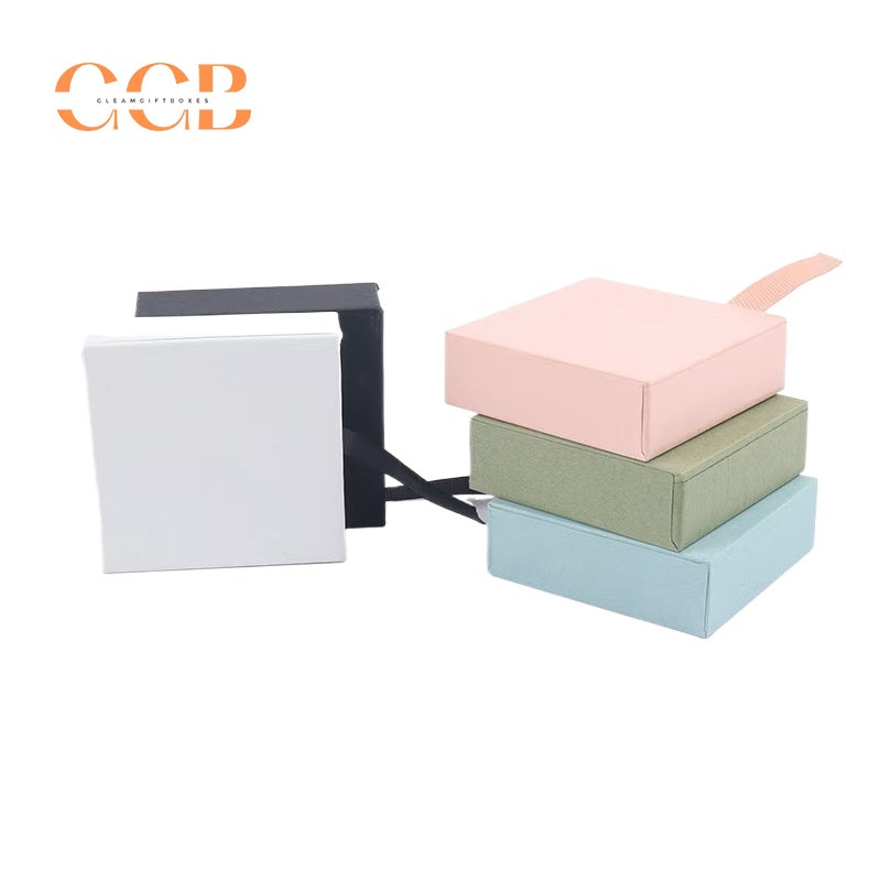 10pcs clear film floating display box dustproof jewelry organizer creative plastic gift packaging case for necklace ring earring bracelet