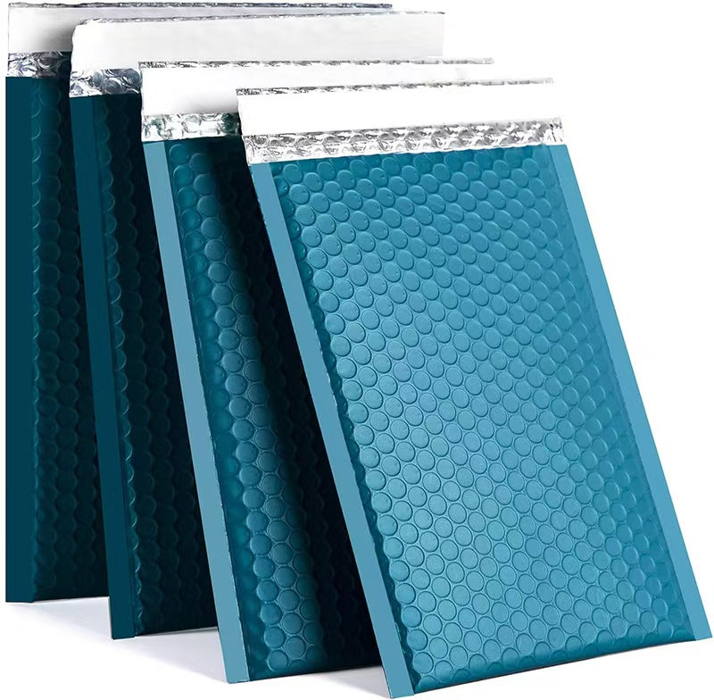 100 Sets Blue Single Slot Ring Boxes with Padded Envelopes - Bulk Jewelry Packaging