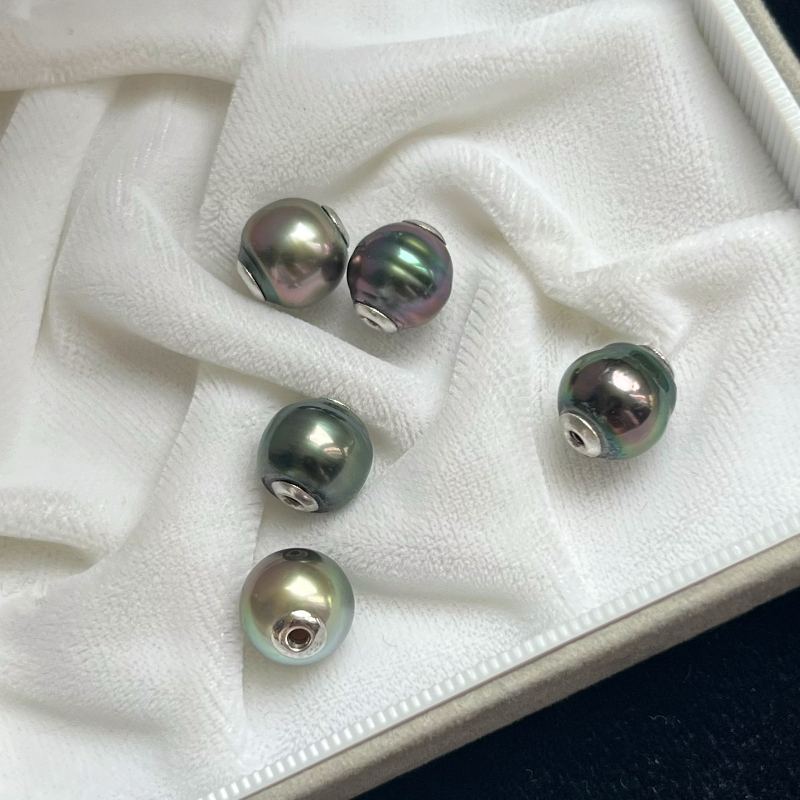 5A 10-13mm Floating Pearl Necklace, Single White Round Freshwater Pearl on Invisible Cord, Minimalist Simple Jewelry, Pearl Wholesale10