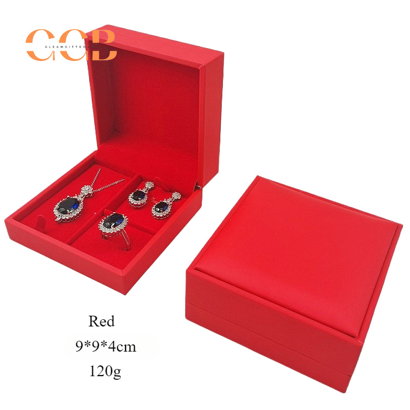 Set Jewelry PU leather jewelry box