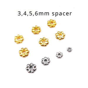Stainless steel Snowflake Spacer Beads