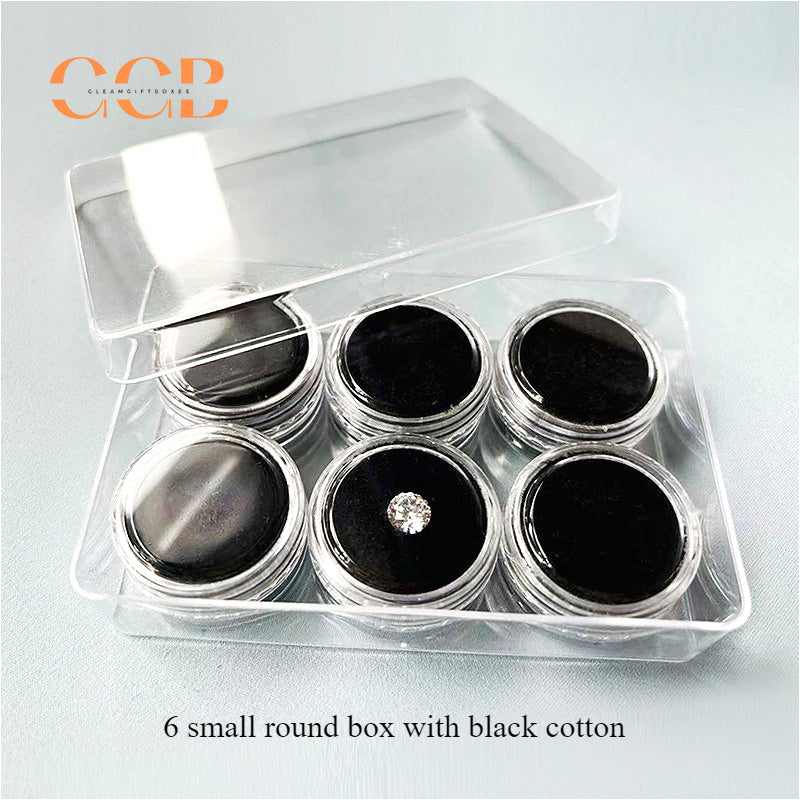 5pcs Acrylic jewelry display tray with lid