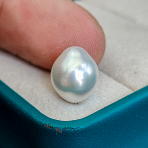 5A 10-14mm Australian White South Sea Drop Pearl, Silky Texture Strong Luster Teardrop Natural Pearl Bead for Pendant Earring Wholesale