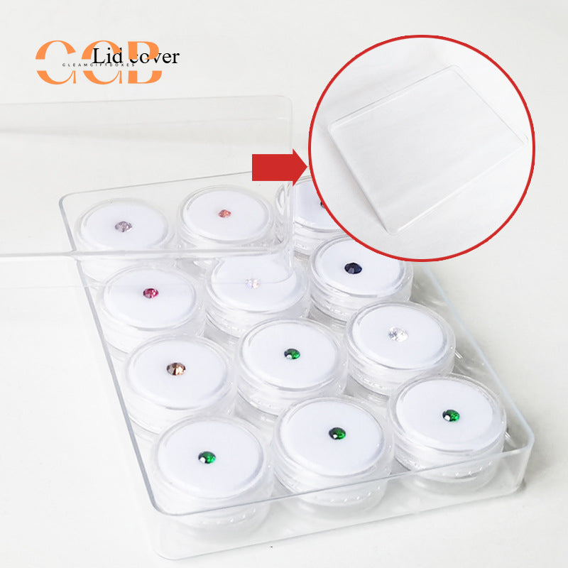 5pcs Acrylic jewelry display tray with lid