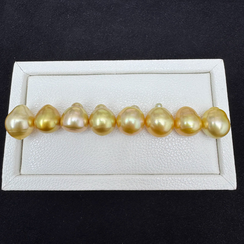 3A Baroque South Sea Gold Pearl 9–14mm Loose Single Bead