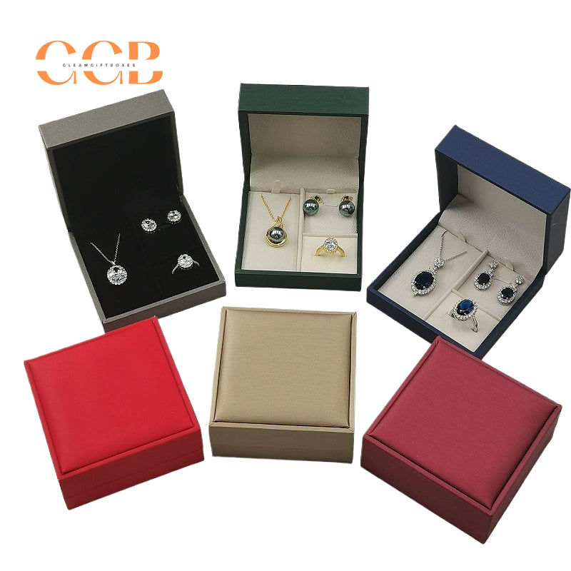 Set Jewelry PU leather jewelry box