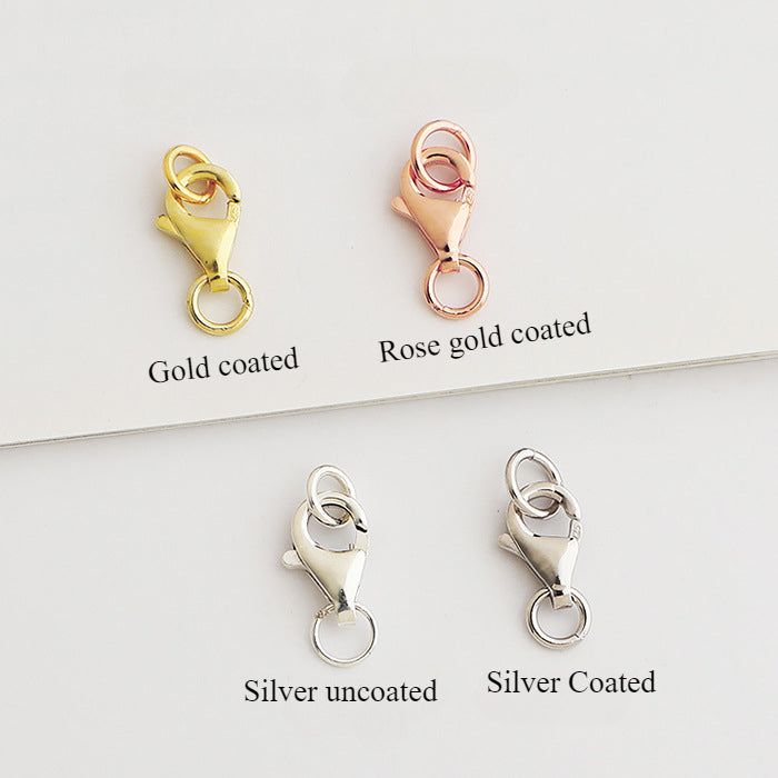 S925 Sterling Silver Lobster Clasps (4 Sizes) - Gold/Silver Plated Jewelry Findings
