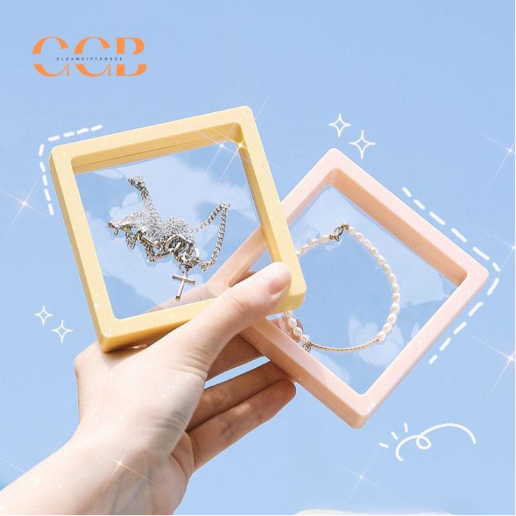 10pcs Purple Floating Jewelry Display Box