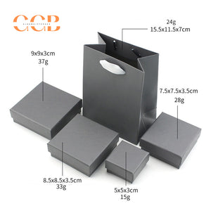 10pcs blue and grey jewelry box set, luxury packaging for rings earrings bracelets, customizable jewelry gift boxes without logo