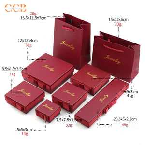 10pcs luxury jewelry box and handbag tote combo set, customizable jewelry packaging for rings earrings bracelets, elegant gift boxes