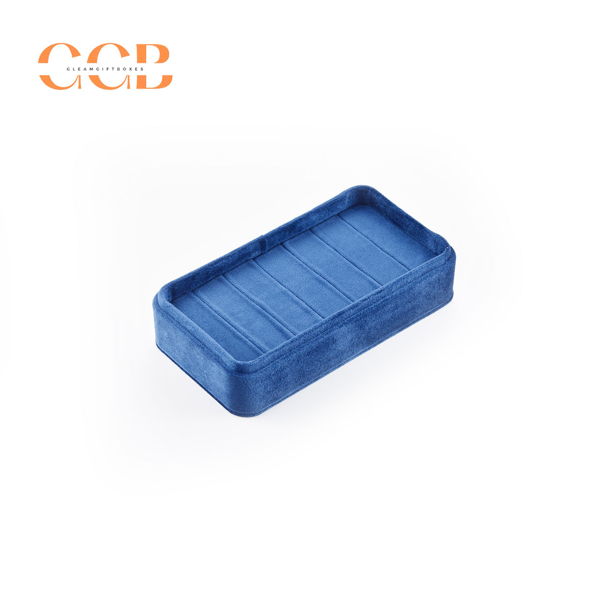 Velvet ring jewelry box tray, jewelry storage and display organizer, velvet ring holder case, wholesale jewelry packaging and display