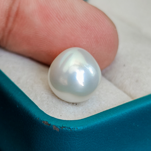 5A 10-14mm Australian White South Sea Drop Pearl, Silky Texture Strong Luster Teardrop Natural Pearl Bead for Pendant Earring Wholesale